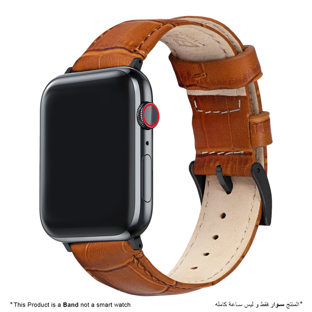 Leather Watch Strap for Apple Watch - Brown - iCase Stores