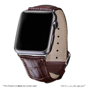 Leather Watch Strap for Apple Watch - Dark Brown