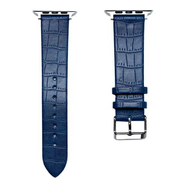 Leather Watch Strap for Apple Watch - Blue
