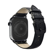 Leather Watch Strap for Apple Watch - Black