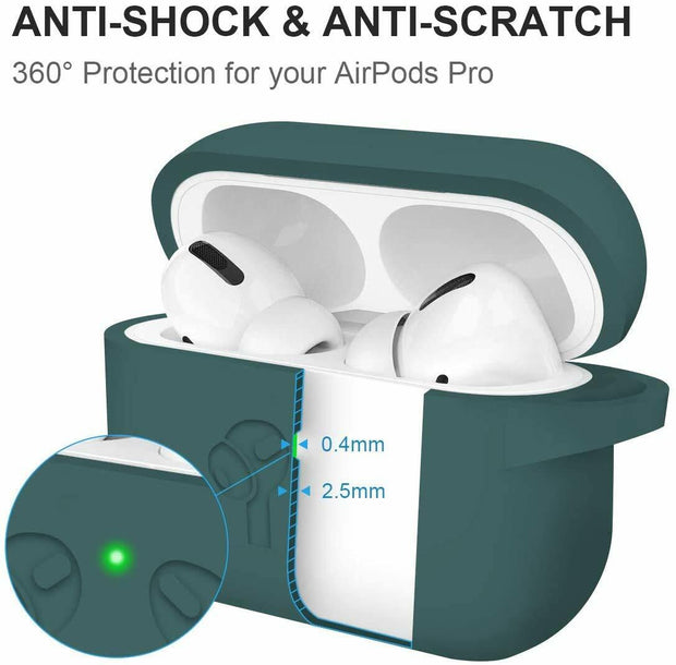 Silicone AirPods Pro Case - Midnight Green