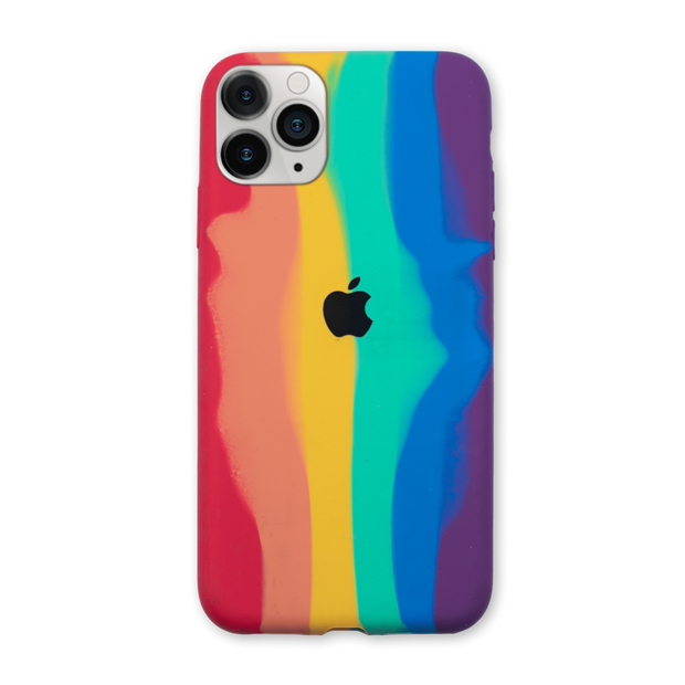 Rainbow Color Liquid Silicone Case
