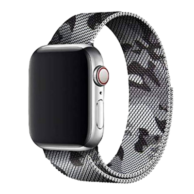 Stainless Steel Strap Band with Magnetic Closure for Apple Watch 42mm / 44mm - Grey