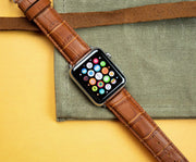 Leather Watch Strap for Apple Watch - Brown