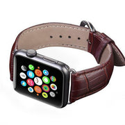 Leather Watch Strap for Apple Watch - Dark Brown
