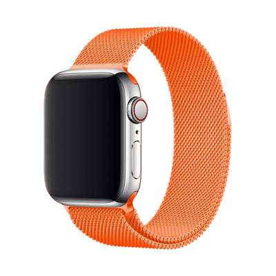 Stainless Steel Strap Band with Magnetic Closure for Apple Watch 42mm / 44mm - Orange