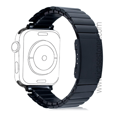 Stainless Steel Band for Apple Watch - Black - iCase Stores