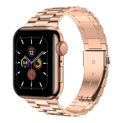 Solid Stainless Steel Band for Apple Watch 42mm / 44mm - Rose Gold