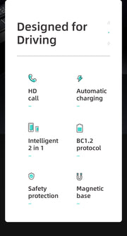 JOYROOM Car Charger With Bluetooth Earphone