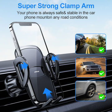 JOYROOM Universal Car Mobile Mount Mechanical Clamping Air Outlet Car Phone Holder