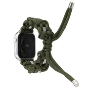 Nylon Woven Paracord Strap for Apple Watch - Green