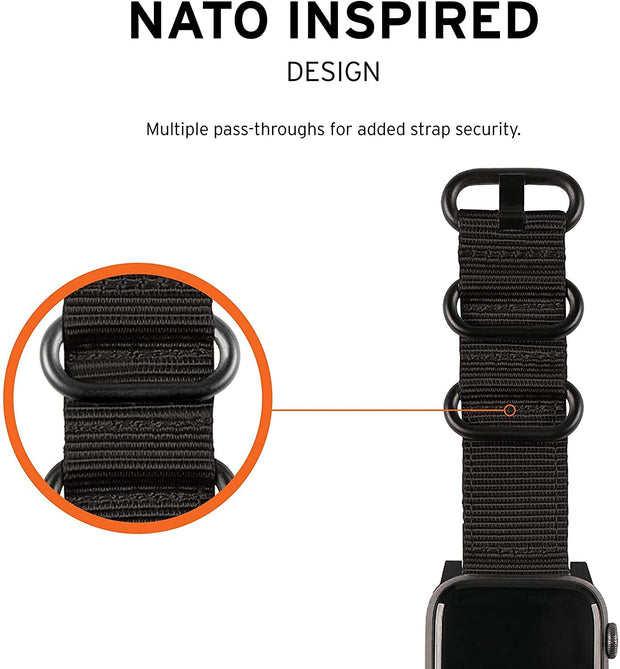 NATO Watch Strap for Apple Watch - Black