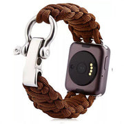 Nylon Woven Survival Strap for Apple Watch - Brown