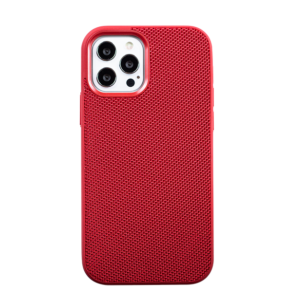 Super Shield Textured Nylon Fiber Case - Red