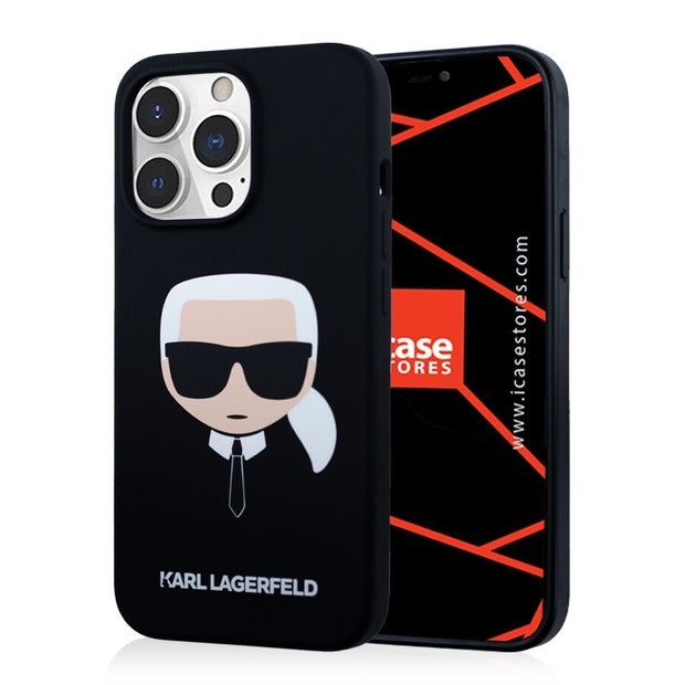 SILICONE BLACK WITH KARL'S HEAD DESIGN - KARL LAGERFELD