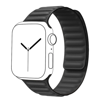 Leather Link Band for Apple Watch - Black