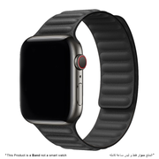 Leather Link Band for Apple Watch - Black