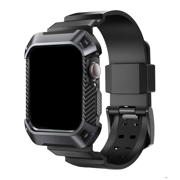 Rugged Armor Band Strap for Apple Watch - Black