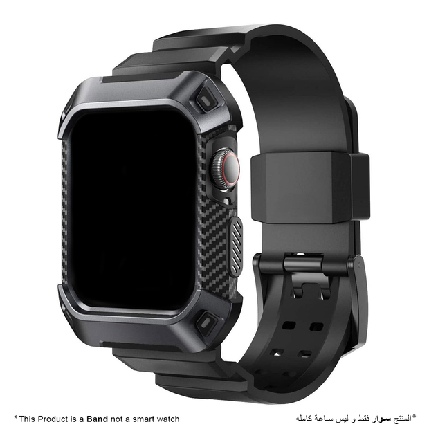 Rugged Armor Band Strap for Apple Watch - Black