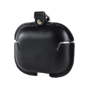AirPods Leather Case with Strap - Black - iCase Stores