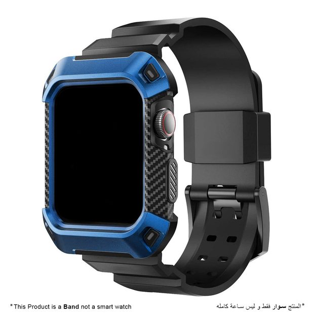 Rugged Armor Band Strap for Apple Watch - Blue