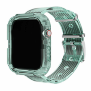 Silicone Band Strap with Case for Apple Watch - Green