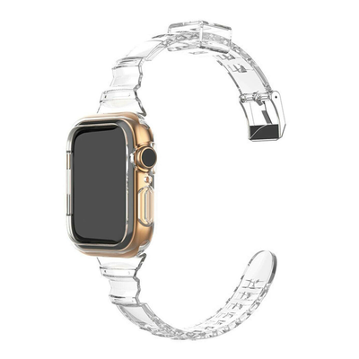 Slim Silicone Transparent Strap and Cover for Apple Watch 42mm / 44mm