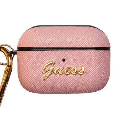 Guess Style AirPods Classic Leather Protective Case - iCase Stores