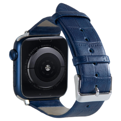 Leather Watch Strap for Apple Watch - Blue