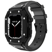 Premium Metal Cover and Rubber Band Set for Apple Watch