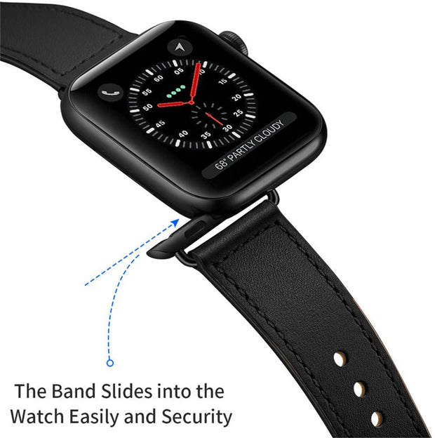 Stylish Leather Band for Apple Watch - iCase Stores