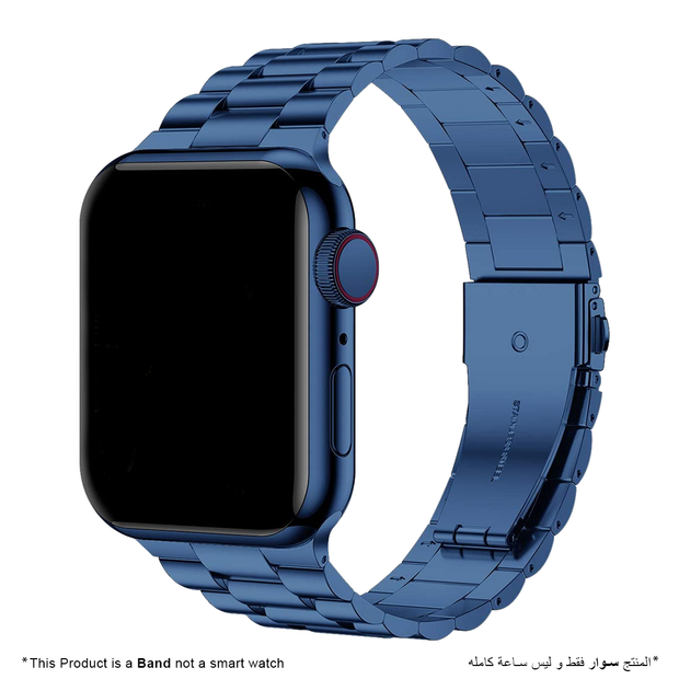 Solid Stainless Steel Band for Apple Watch - Blue - iCase Stores