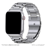 Solid Stainless Steel Band for Apple Watch - Silver - iCase Stores