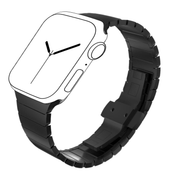 Solid Stainless Steel Bracelet for Apple Watch - Black - iCase Stores