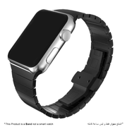 Solid Stainless Steel Bracelet for Apple Watch - Black - iCase Stores
