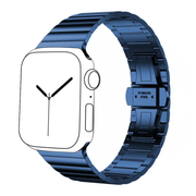 Solid Stainless Steel Bracelet for Apple Watch - Blue