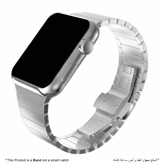 Solid Stainless Steel Bracelet for Apple Watch - Silver