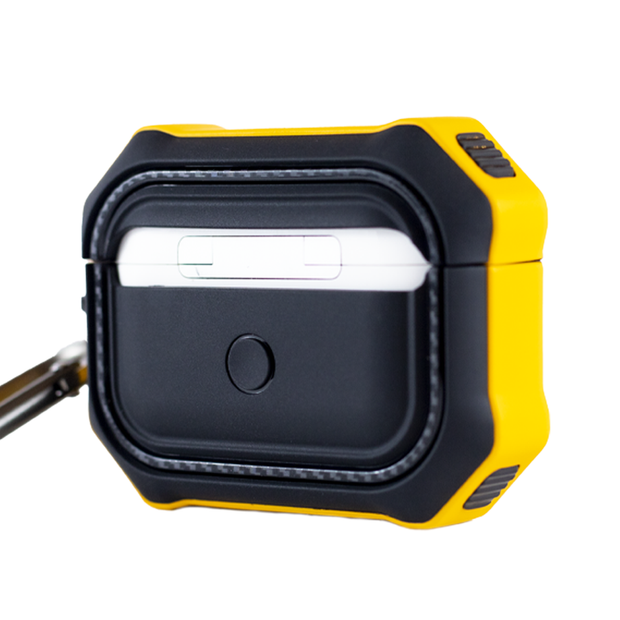 Hybrid Frame Protective AirPods Pro Case - Yellow - iCase Stores
