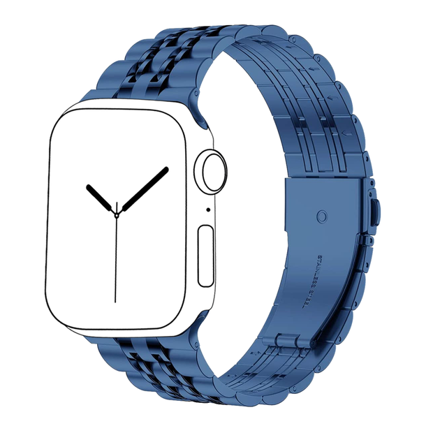 Stainless Steel Bracelet for Apple Watch - Blue - iCase Stores