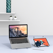 Adjustable Laptop Stand for Desk, Ergonomic Portable Aluminum Laptop Desk Stand, Non-Slip, Stable, Foldable Laptop Riser - iCase Stores