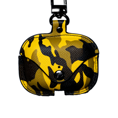 Camouflage Business Leather AirPods Case