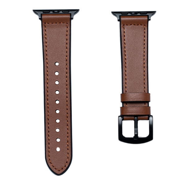 Rubber Leather Band For Apple Watch