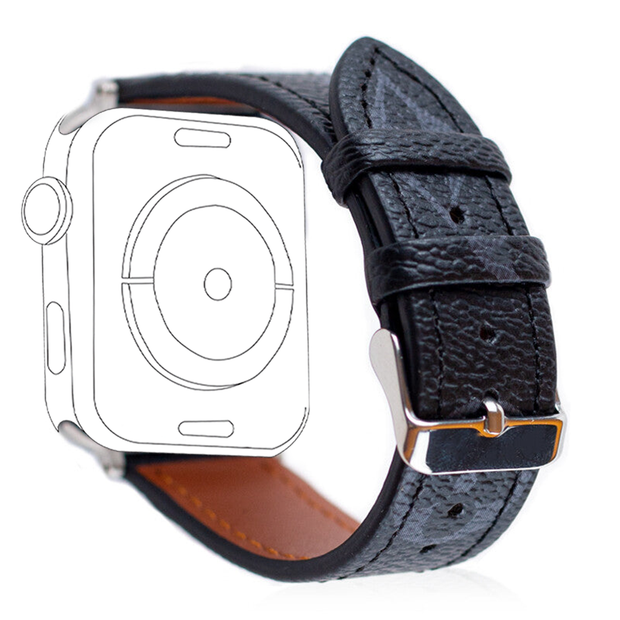 𝐋𝐨𝐮𝐢𝐬 𝐕𝐮𝐢𝐭𝐭𝐨𝐧 Leather Band for Apple Watch - iCase Stores