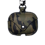 Camouflage Business Leather AirPods Case - iCase Stores