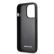 AMG Leather Case Black With PU Carbon Effect Grey Strip - iCase Stores