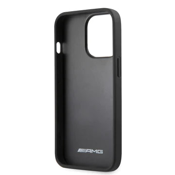 Leather Black With Curved Lines - AMG - iCase Stores