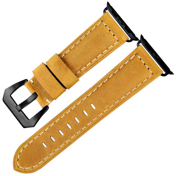 Vintage Waxed Leather Band for Apple Watch