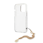 Hard Case Leopard Print Leopard Print And Stripe With Charm Chain - GUESS - iCase Stores