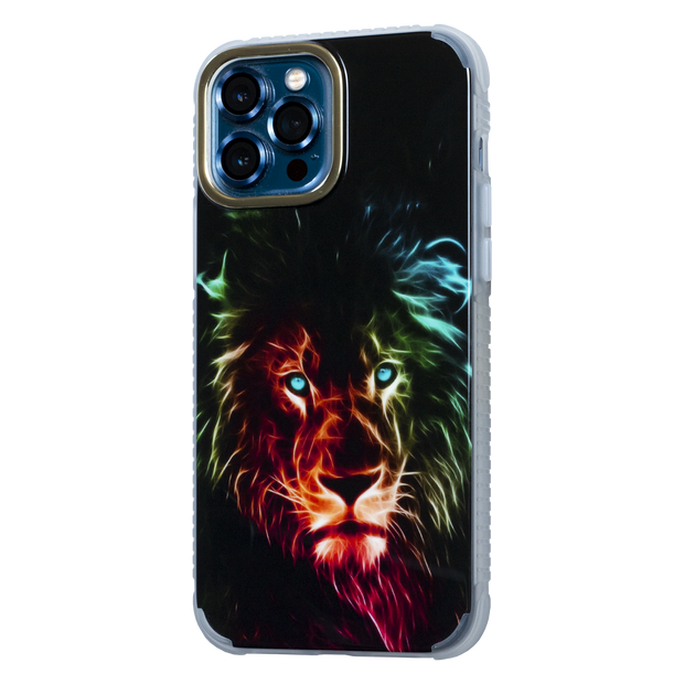 Glowing Lion Electroplated Luxury Case