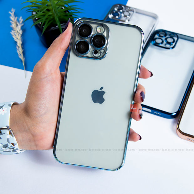 Clear Luxury Plated Silicone Case